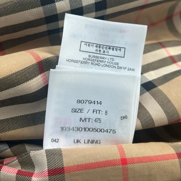 Burberry Honey Kensington Long Trench Coat